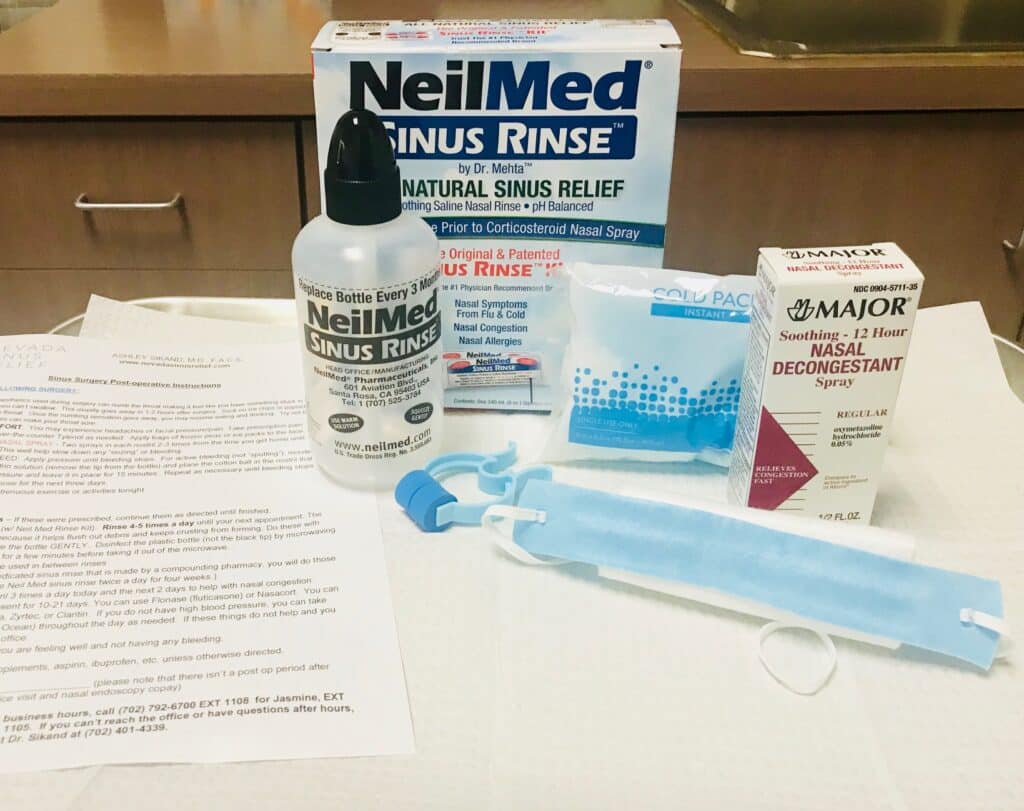 Postoperative informationDr. Ashley SikandNevada Sinus Relief
