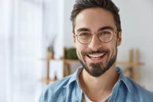 Woman with pollen allergy tries to improve her breathing. Man smiles after his nasal endoscopy, with no lingering discomfort.